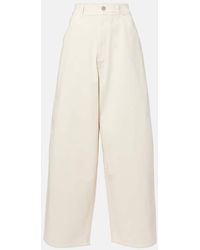 Lemaire - Jeans A Gamba Larga A Vita Alta - Lyst