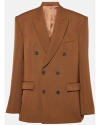 Wardrobe NYC - Double-Breasted Wool Blazer - Lyst