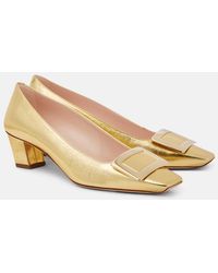 Roger Vivier - Decollete Belle Vivier 45 Leather Pumps - Lyst