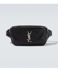 Saint Laurent - Cassandre Leather Belt Bag - Lyst