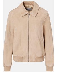 Yves Salomon - Suede Bomber Jacket - Lyst