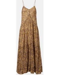 Isabel Marant - Sabba Floral Cotton Maxi Dress - Lyst