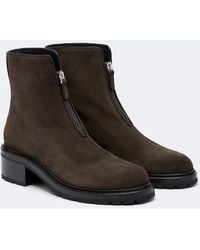 The Row - Hike Suede Ankle Boots - Lyst