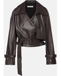 Nour Hammour - Chaqueta Biker Hatti De Piel - Lyst