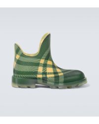 Burberry - Marsh Check Ankle Boots - Lyst