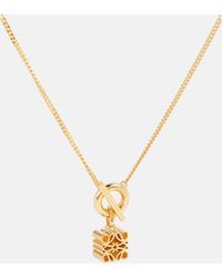 Loewe - Anagram 24kt Gold-plated Sterling Silver Necklace - Lyst