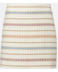 Veronica Beard - Ohemia Cotton And Wool-Blend Miniskirt - Lyst