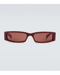 Gucci - Logo Rectangular Sunglasses - Lyst