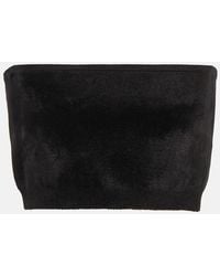 Alaïa - Velvet Bandeau Top - Lyst