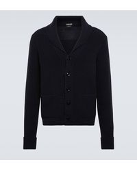 Tom Ford - Ribbed-knit Cashmere Cardigan - Lyst