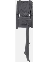 ROTATE BIRGER CHRISTENSEN - Vestido Corto Con Raya Diplomatica - Lyst