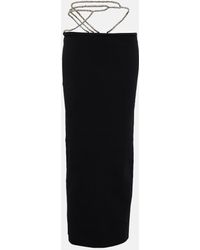Christopher Esber Crystal-embellished Maxi Skirt - Black