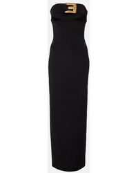 Balmain - Vestido De Fiesta De Jersey Con Cinturon - Lyst