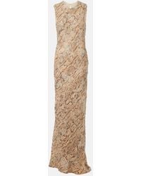 Dries Van Noten - Robe Mit Pailletten - Lyst
