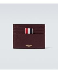 Thom Browne - Rwb Stripe Leather Cardholder - Lyst
