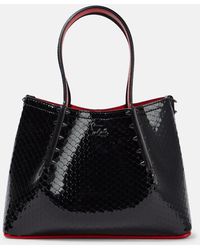 Christian Louboutin - Cabarock Mini Patent Leather Tote Bag - Lyst