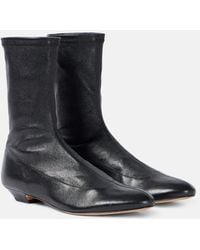 KHAITE - Ankle Boots Apollo Aus Leder - Lyst