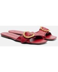 Zimmermann - Solena Leather Slides - Lyst