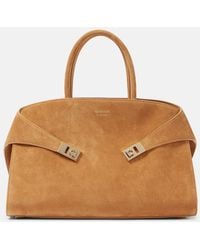 Ferragamo - Tote Hug Large Aus Veloursleder - Lyst