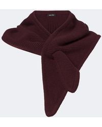 Miu Miu - Wool And Cashmere Shawl - Lyst