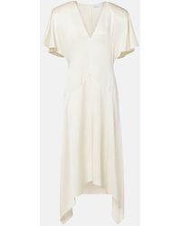 Stella McCartney - Satin Midi Dress - Lyst