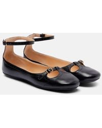 Chloé - Ballerinas Leonore Aus Leder - Lyst