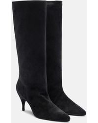 Herbert Levine - Silhouette Suede Knee-High Boots - Lyst