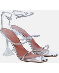 AMINA MUADDI - Gilda Embellished Pvc Sandals - Lyst