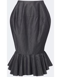 Jacquemus - Palmier Cotton And Mohair-Blend Midi Skirt - Lyst