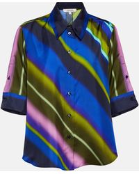 Dorothee Schumacher - Striped Silk Twill Blouse - Lyst