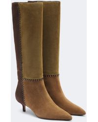 Veronica Beard - Lisa Suede Knee-High Boots - Lyst
