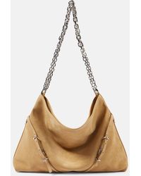 Givenchy - Voyou Chain Medium Suede Shoulder Bag - Lyst