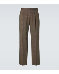 Our Legacy - Slack Linen, Silk, And Cotton Straight Pants - Lyst