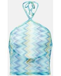 Missoni - Top En Zigzag Con Cuello Halter - Lyst