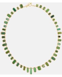 Octavia Elizabeth - Bermuda Botany Eternity 18kt Gold Necklace With Tourmalines - Lyst