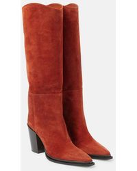 Jimmy Choo - Cece 80 Suede Knee-High Boots - Lyst
