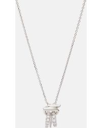 Ferragamo - Gancini Crystal-Embellished Necklace - Lyst