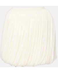 Alaïa - Fringes Skirt - Lyst