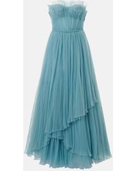 Costarellos - Vestido De Fiesta Marinel De Tul Plisado - Lyst