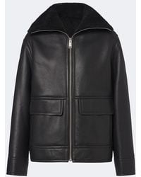 Yves Salomon - Shearling-Lined Leather Jacket - Lyst