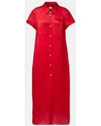 KHAITE - Effy Silk And Cotton Organza Maxi Dress - Lyst