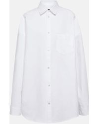 Balenciaga - Sobrecamisa Large Fit De Popelin De Algodon - Lyst