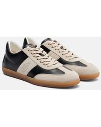 Tod's - Tabs Leather And Suede Sneakers - Lyst