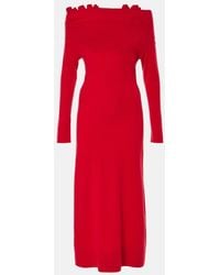 Altuzarra - Lunaire Off-Shoulder Cashmere Gown - Lyst