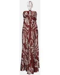 Poupette - Carla Printed Maxi Dress - Lyst