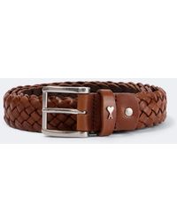 Ami Paris - Paris Paris Braided Leather Belt - Lyst