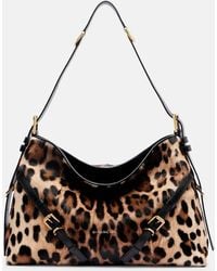 Givenchy - Voyou Medium Leopard-Print Shoulder Bag - Lyst
