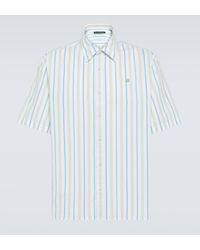 Acne Studios - Striped Cotton Bowling Shirt - Lyst