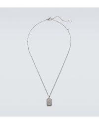 SHAY - 18Kt Id Pendant Necklace With Pave Diamonds - Lyst