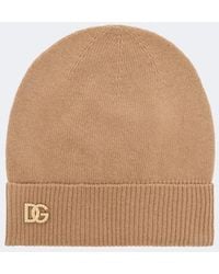 Dolce & Gabbana - Bonnet Dg En Laine Vierge A Ornements - Lyst
